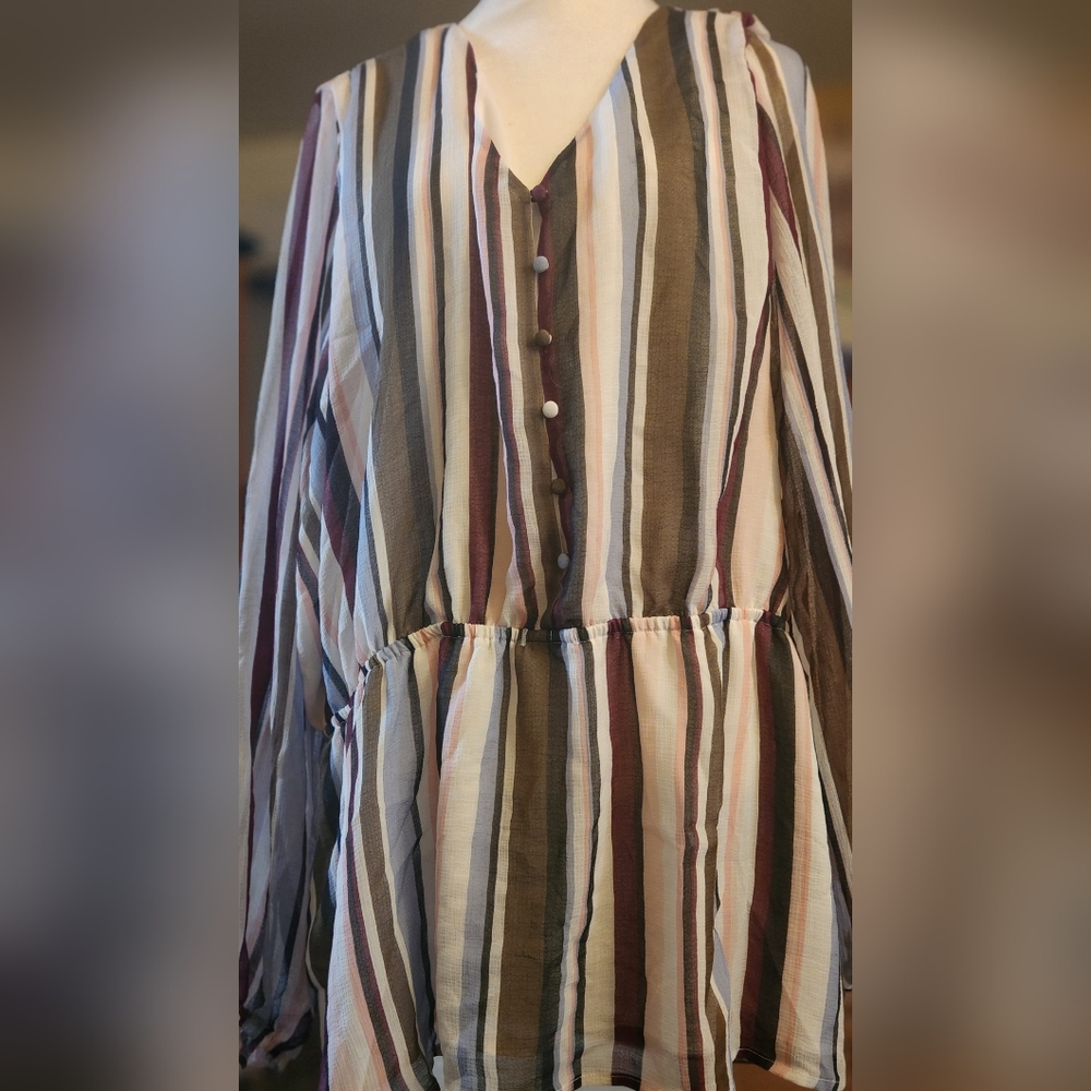 Striped Long Sleeve Top